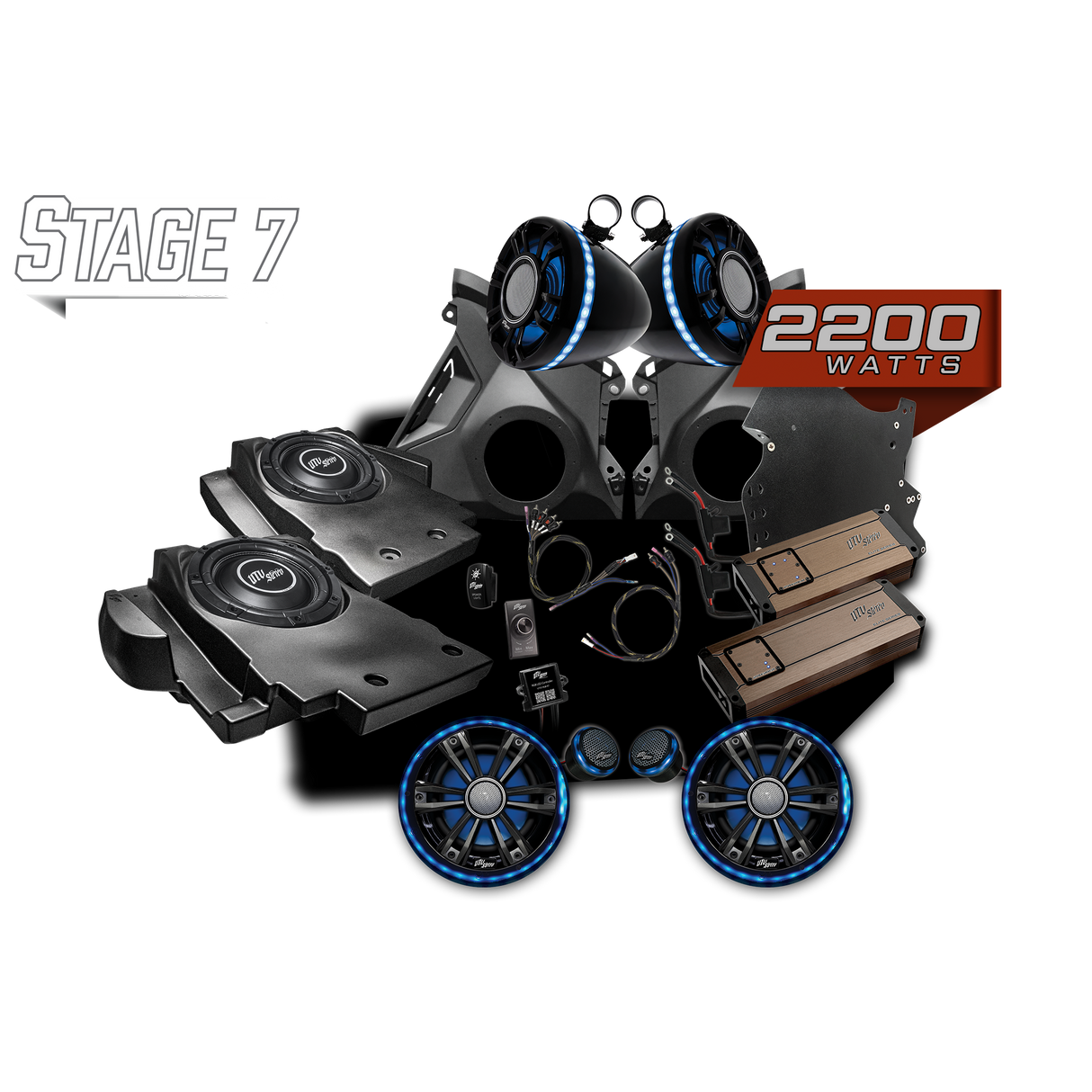 Can-Am® Maverick R BRP GO! Elite Series Stage 7 Stereo Kit | UTVS-R-S7-E-GO UTV Stereo