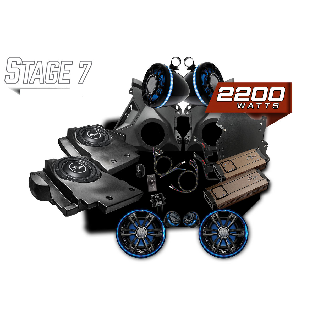 Can-Am® Maverick R BRP GO! Elite Series Stage 7 Stereo Kit | UTVS-R-S7-E-GO UTV Stereo