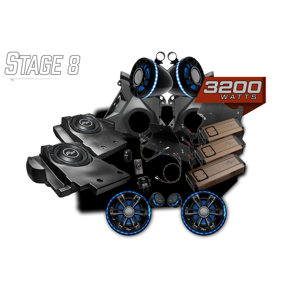 Can-Am® Maverick R BRP GO! Elite Series Stage 8 Stereo Kit | UTVS-R-S8-E-GO UTV Stereo