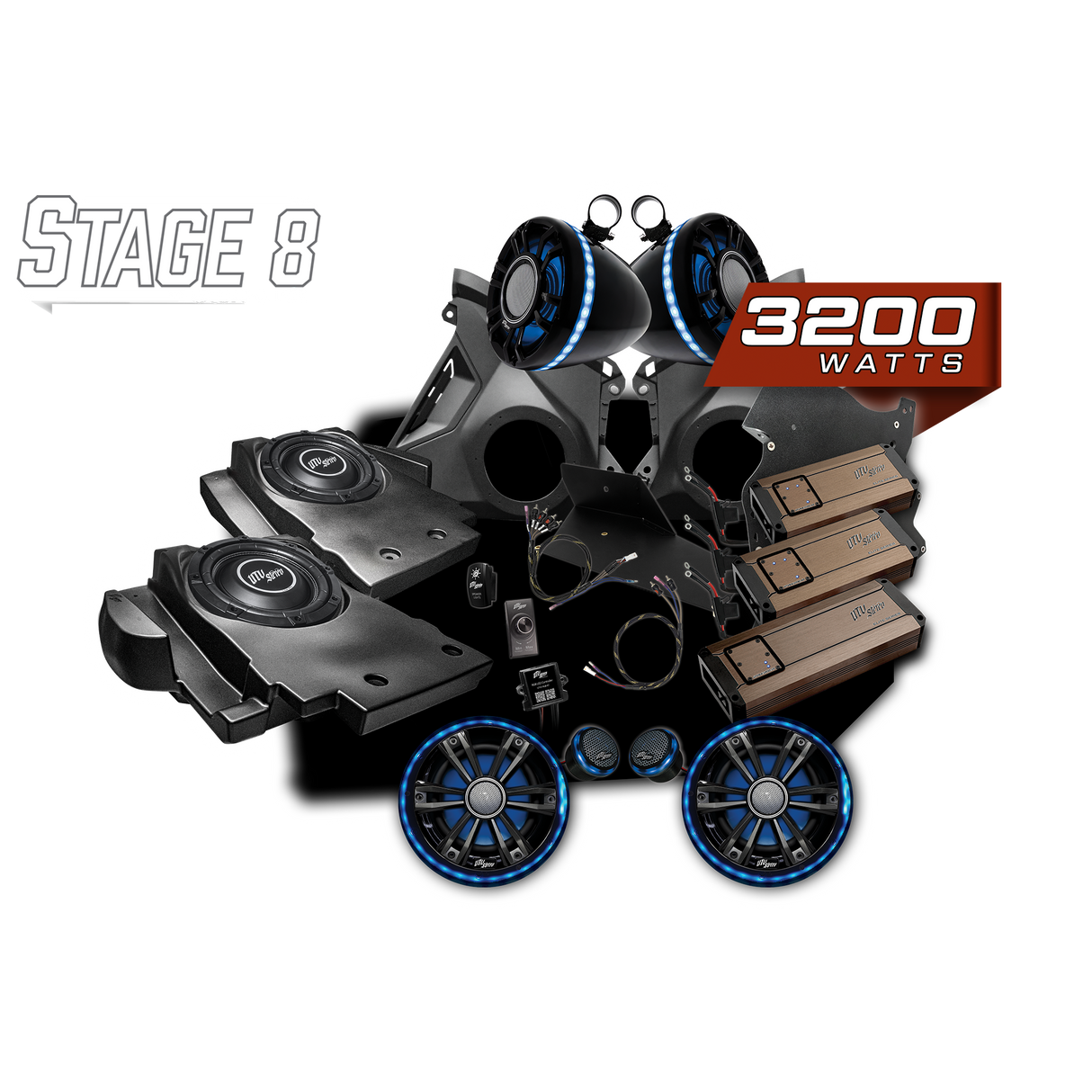 Can-Am® Maverick R BRP GO! Elite Series Stage 8 Stereo Kit | UTVS-R-S8-E-GO UTV Stereo