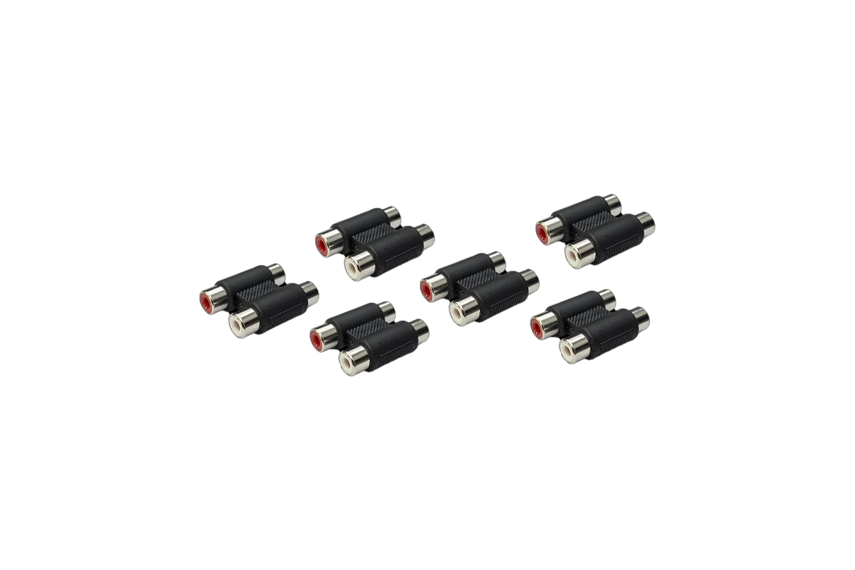UTV Stereo RCA Barrel Connectors Female (6-Pack) | UTVS-RCA-BARREL-3 UTV Stereo