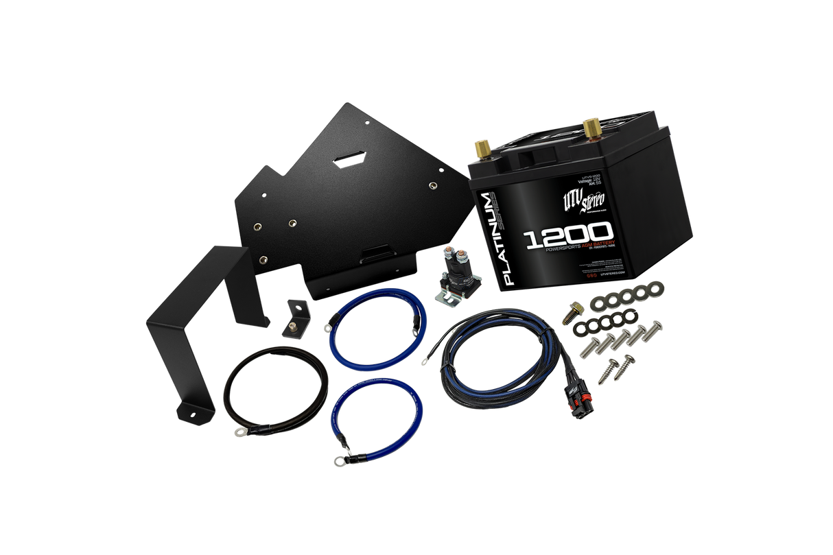 Polaris Ranger 1500 2nd Battery Kit | UTVS-RNG-2BATT-KIT UTV Stereo