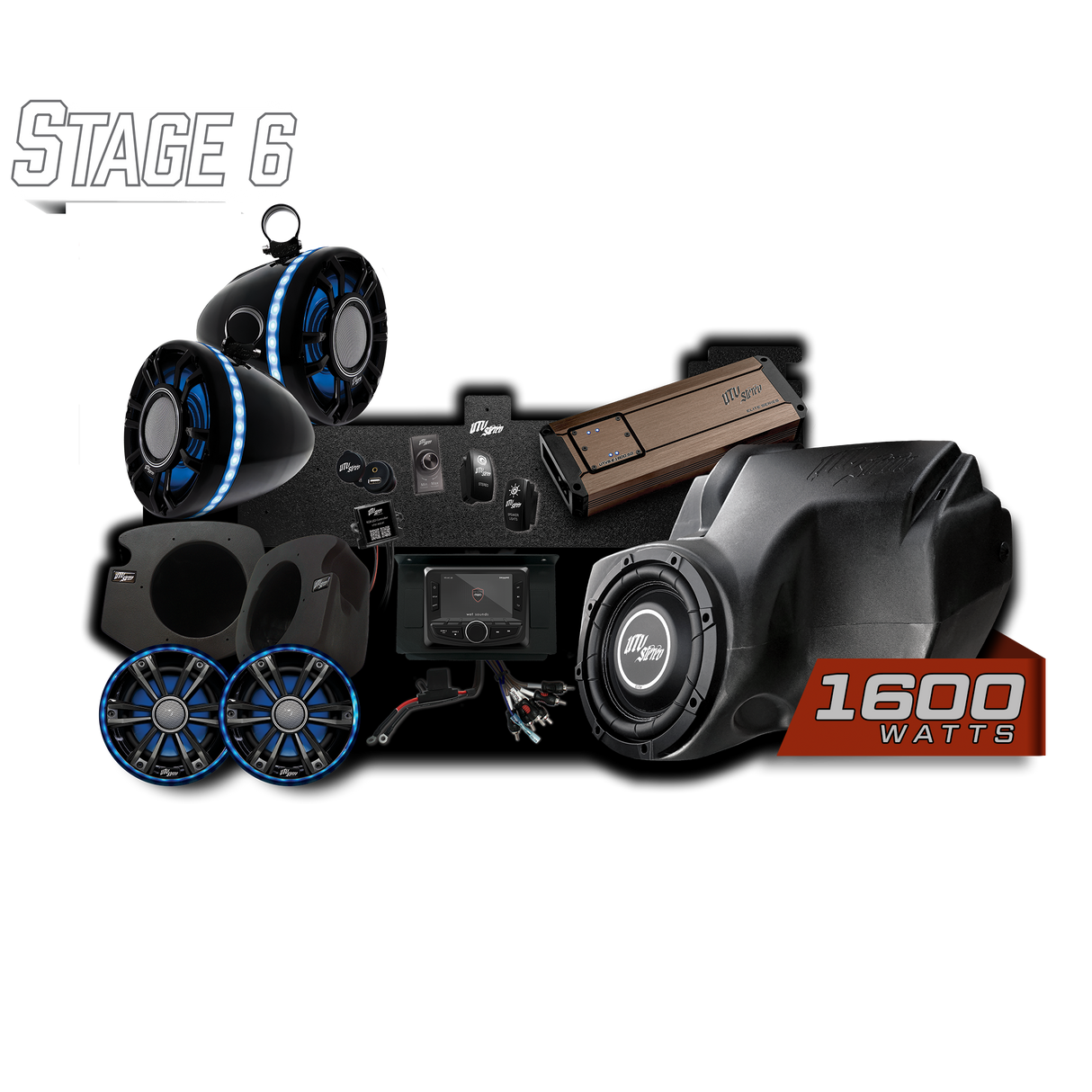 RZR® Elite Series Stage 6 Stereo Kit | UTVS-RZR-S6-E UTV Stereo