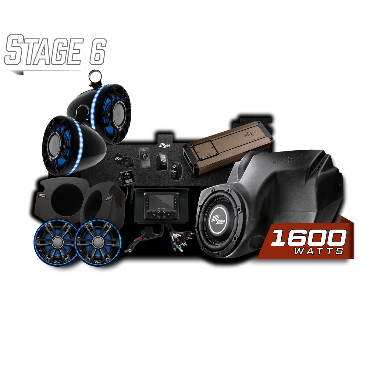 RZR® Elite Series Stage 6 Stereo Kit | UTVS-RZR-S6-E UTV Stereo