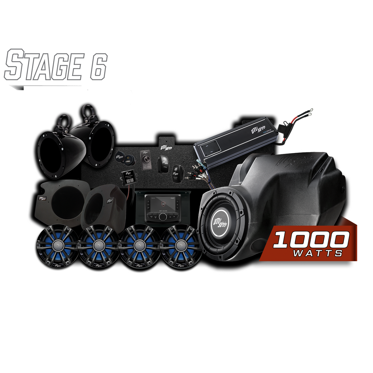 RZR® Signature Series Stage 6 Stereo Kit | UTVS-RZR-S6-S UTV Stereo