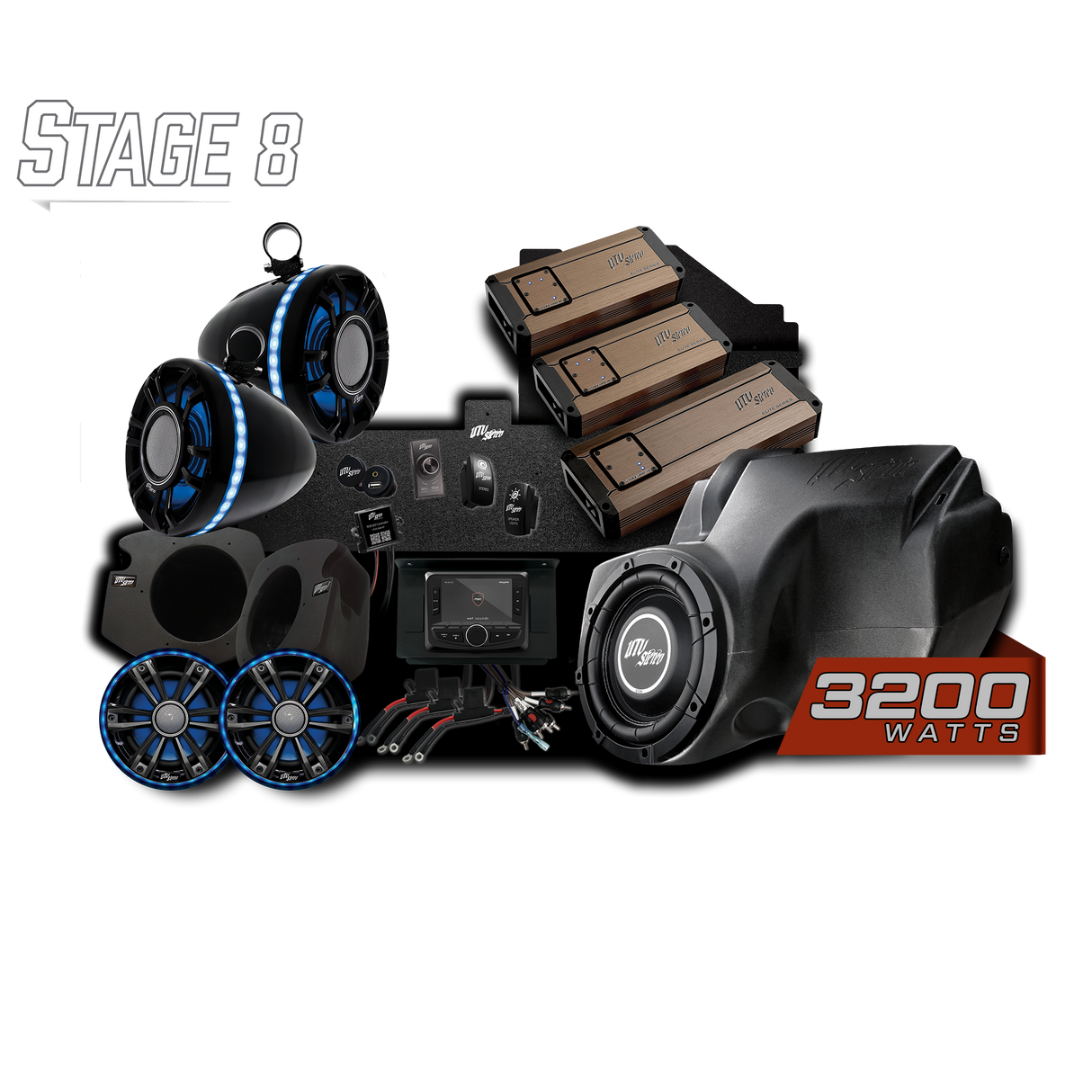 RZR® Elite Series Stage 8 Stereo Kit | UTVS-RZR-S8-E UTV Stereo