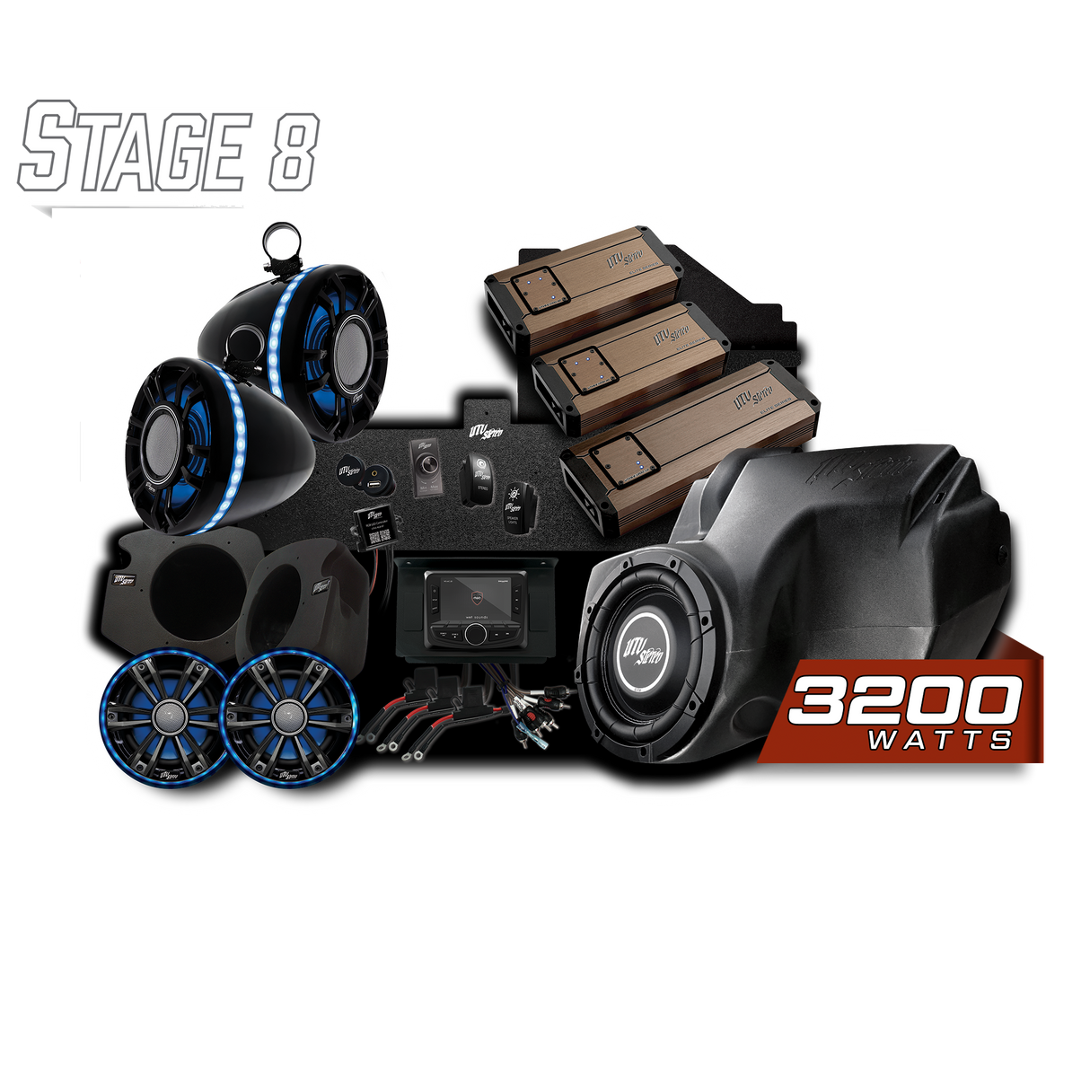 RZR® Elite Series Stage 8 Stereo Kit | UTVS-RZR-S8-E UTV Stereo