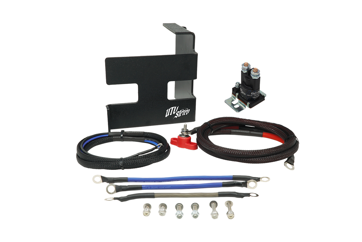 Can-Am® X3 2nd Battery Kit (Wire Kit & Battery Mount Only) | UTVS-X3-2BATT-NB UTV Stereo