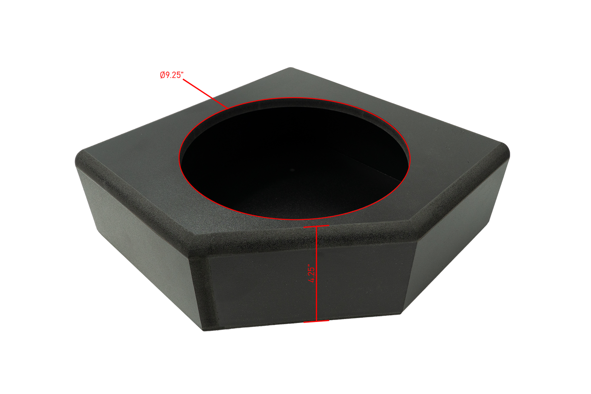 '17+ Can-Am® X3 Rear Low-Profile Driver Side 10” Subwoofer Enclosure – Unloaded | UTVS-X3-ENC-LP-RDRIVER UTV Stereo