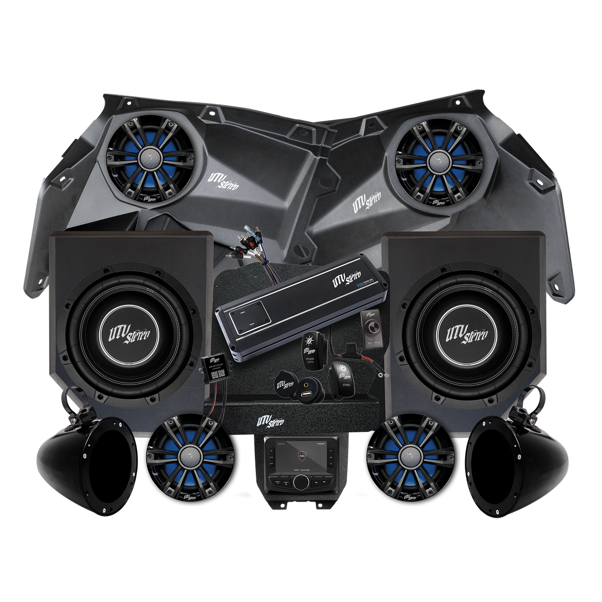 Can-Am® X3 Signature Series Stage 6 Stereo Kit | UTVS-X3-S6-S UTV Stereo