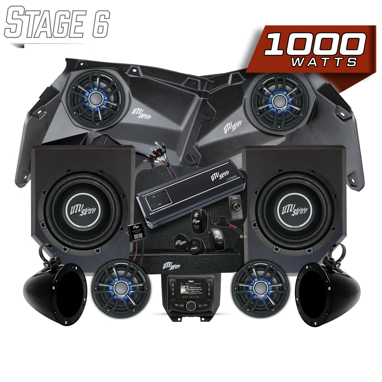 Can-Am® X3 Signature Series Stage 6 Stereo Kit | UTVS-X3-S6-S