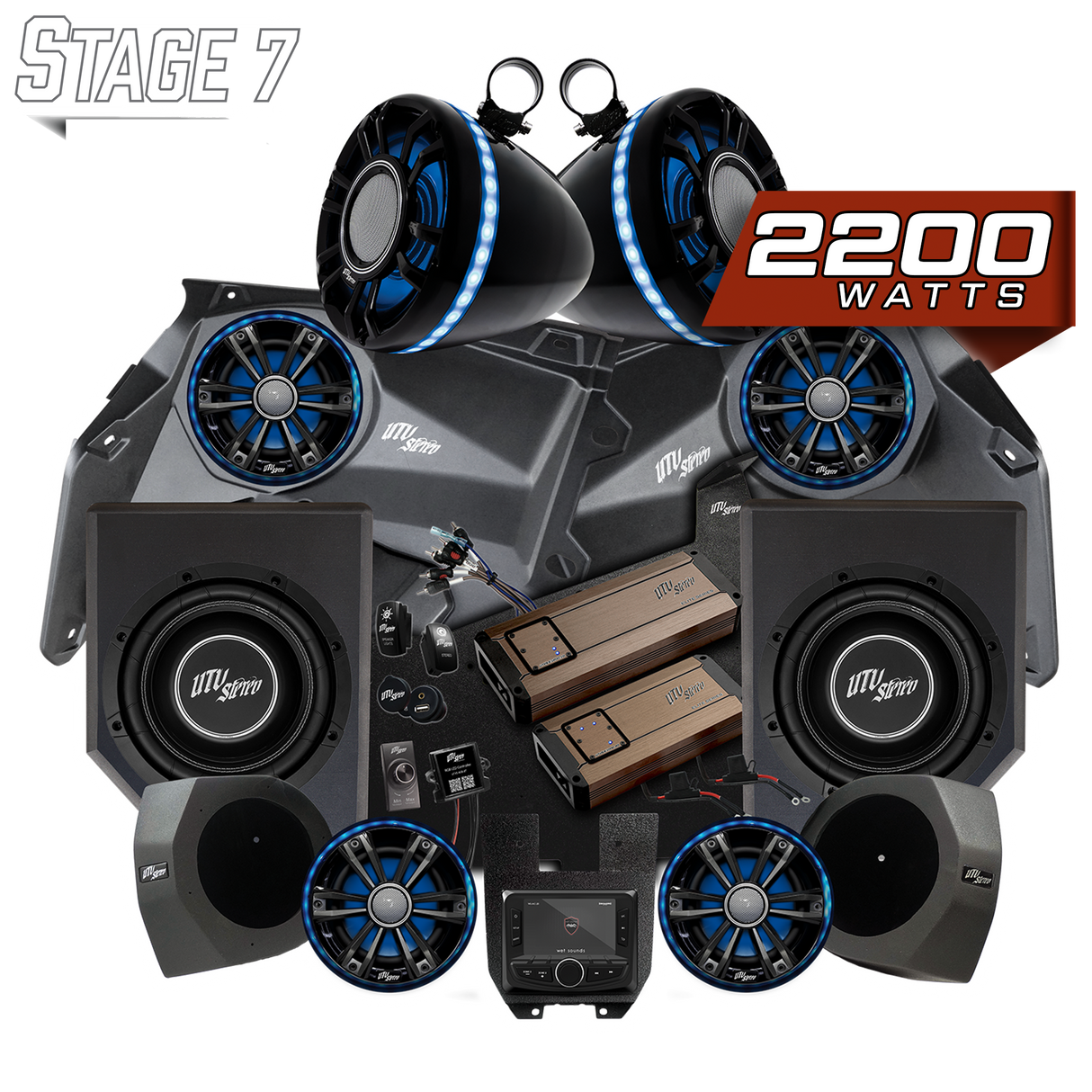 Can-Am® X3 Elite Series Stage 7 Stereo Kit | UTVS-X3-S7-E UTV Stereo