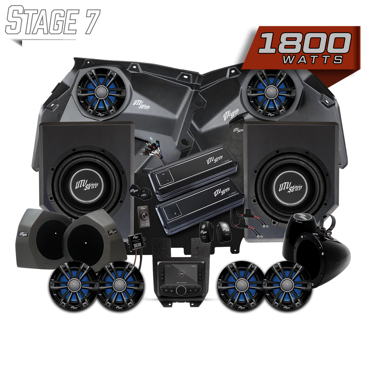 Can-Am® X3 Signature Series Stage 7 Stereo Kit | UTVS-X3-S7-S UTV Stereo