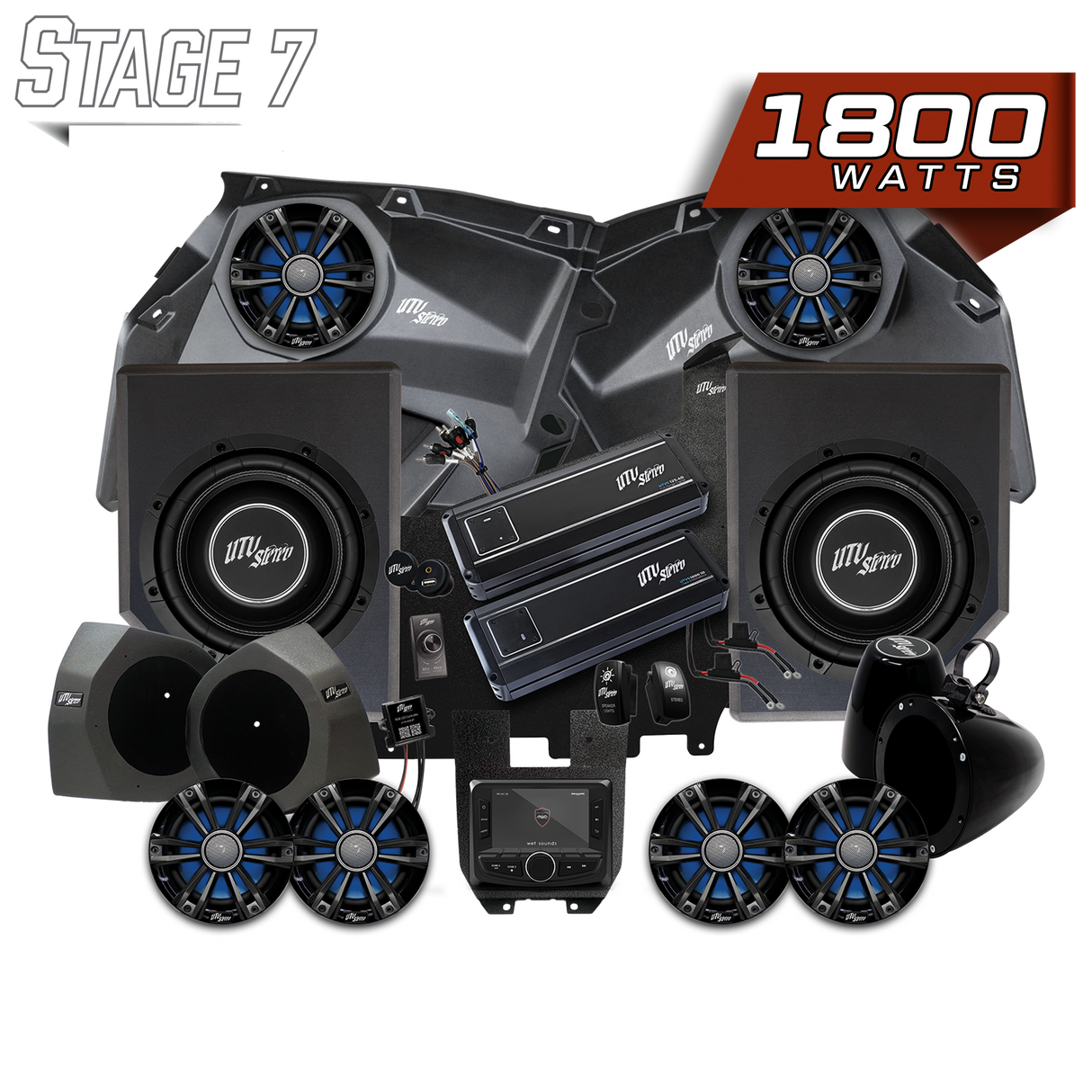 Can-Am® X3 Signature Series Stage 7 Stereo Kit | UTVS-X3-S7-S UTV Stereo