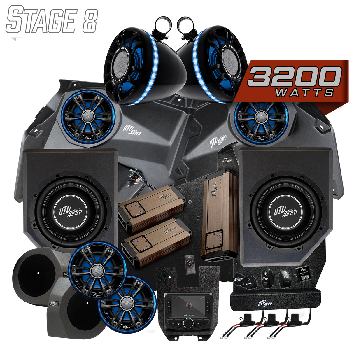 Can-Am® X3 Elite Series Stage 8 Stereo Kit | UTVS-X3-S8-E UTV Stereo