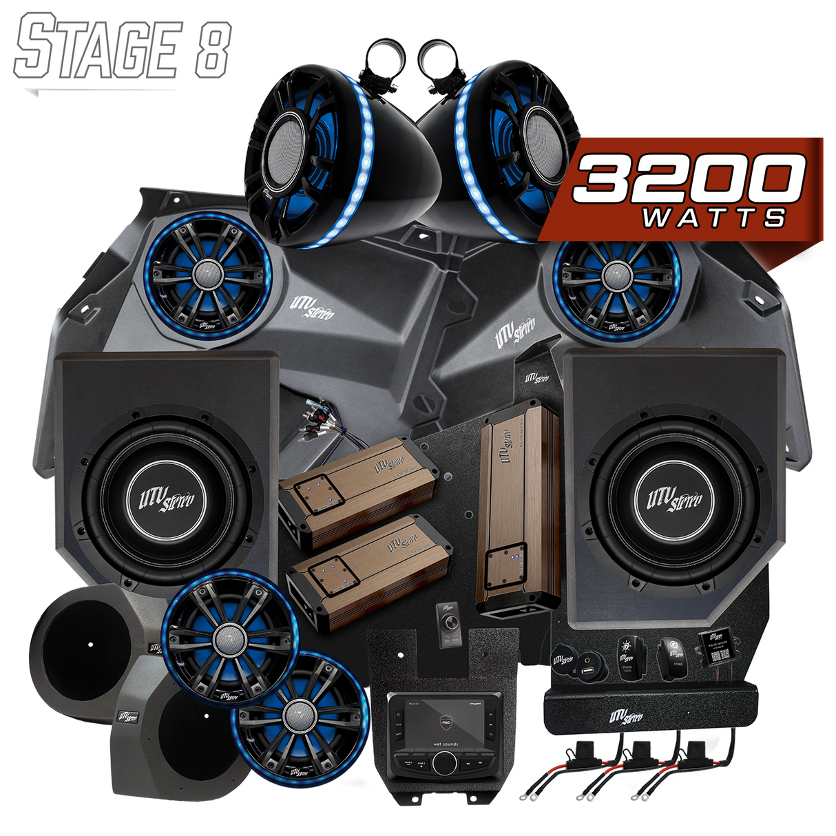 Can-Am® X3 Elite Series Stage 8 Stereo Kit | UTVS-X3-S8-E UTV Stereo