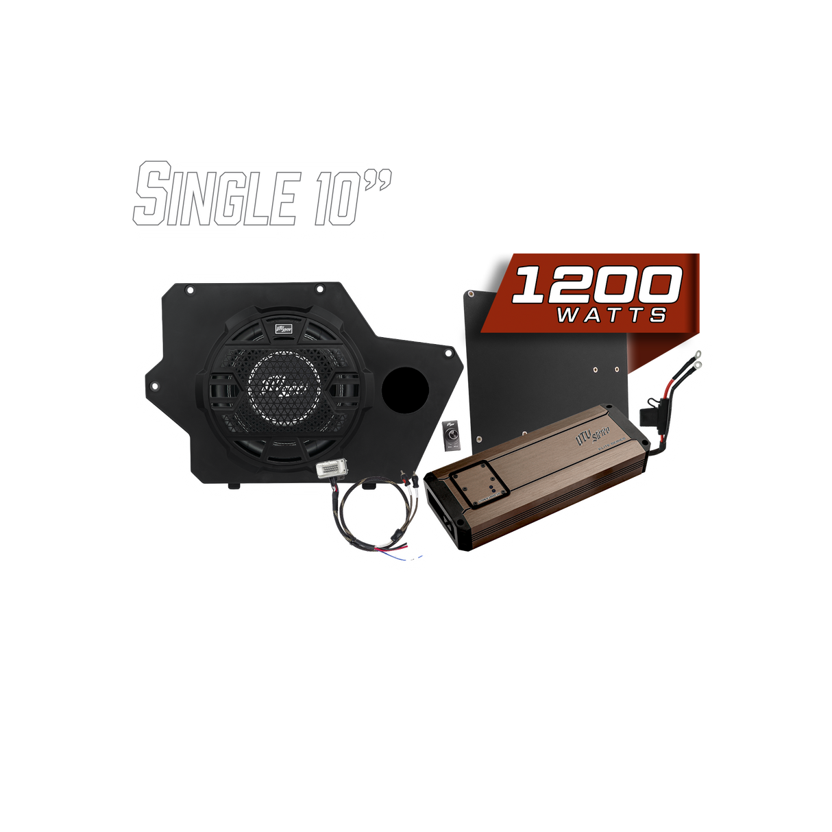 Polaris® Xpedition 1200W 10" Subwoofer Kit | UTVS-XPD-SUB-1200-1 UTV Stereo