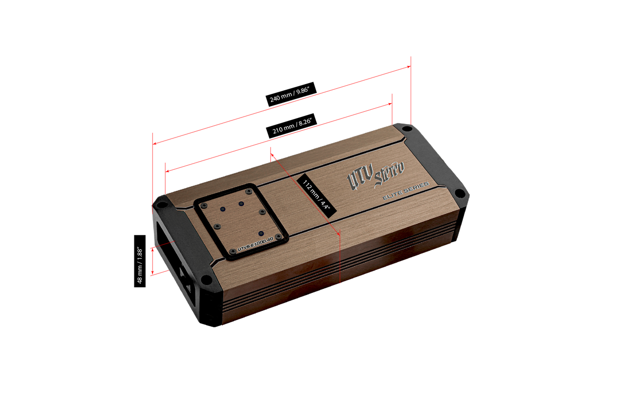 Elite Series 1000W 4-Channel Amplifier | UTVS-E1000.4D UTV Stereo
