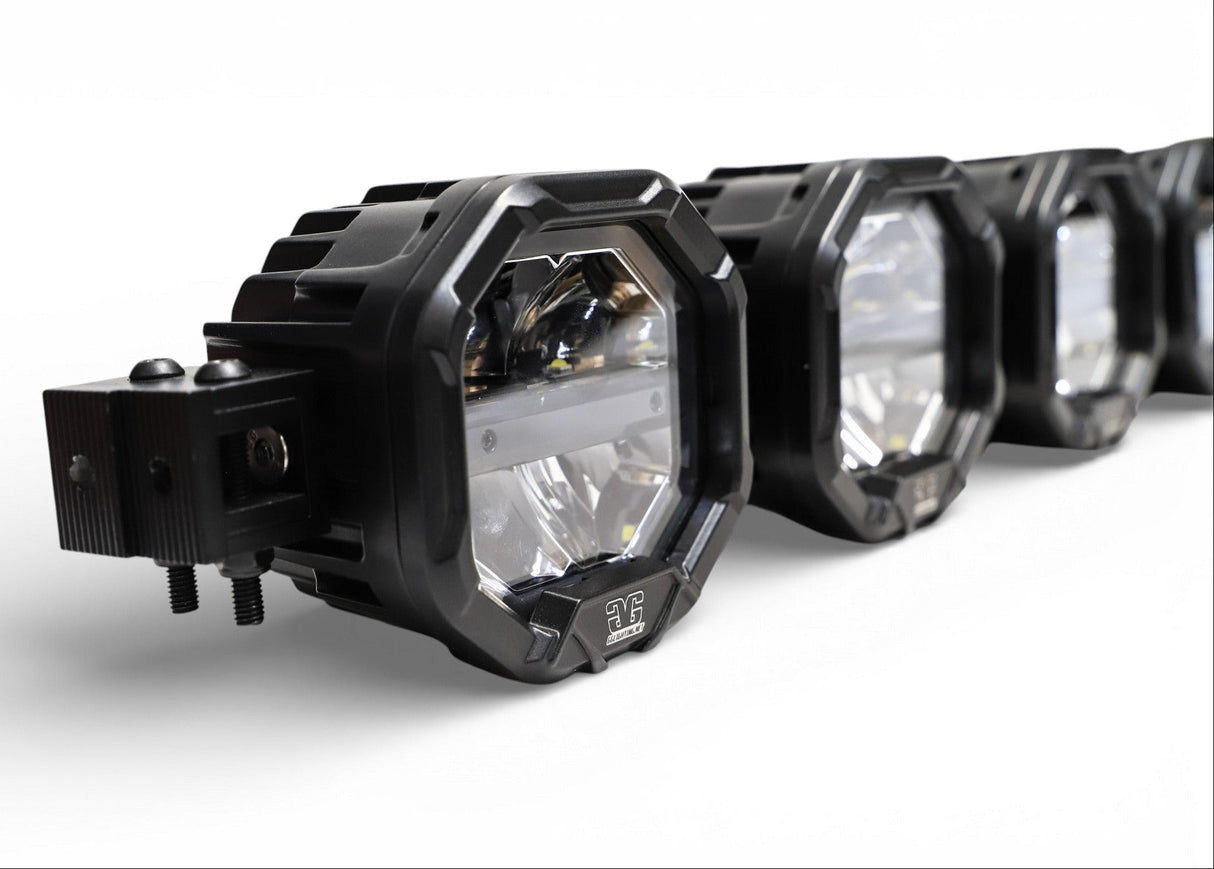 10 Light U-Con Interlocking Off Road LED Pod With Amber or White DRL Running Light GGLighting