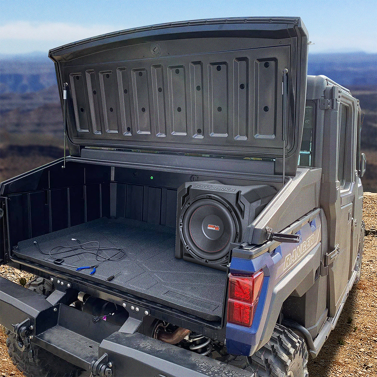 Universal 10-Inch Subwoofer Enclosure - High-Strength Rotomolded Design, Durable & Weather-Resistant, Perfect for Car, Truck, Boat or UTV Audio Upgrades, Enhanced Bass Performance SSV Works