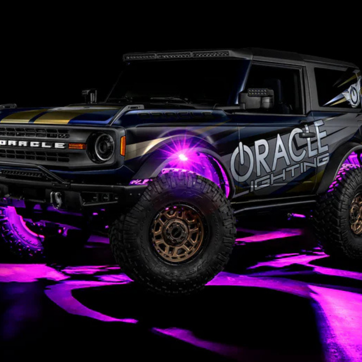 Oracle Lighting Colorshift RGB + Wheel Well Rock Light Kit I '21- Current Ford Bronco