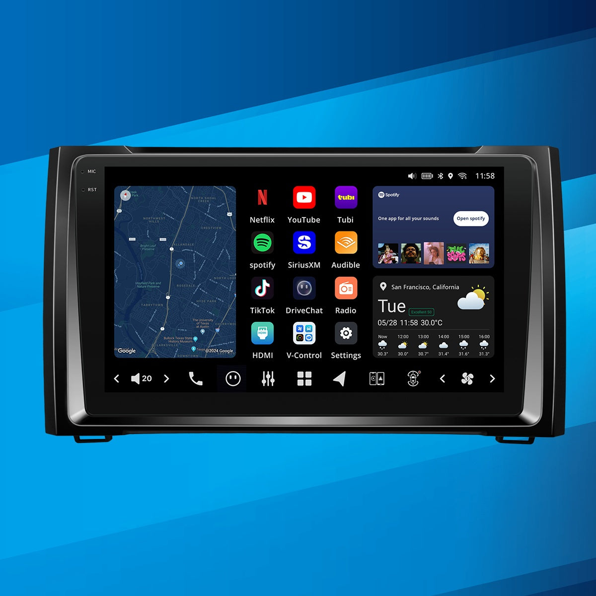 VISION 9" Custom-Fit Car Stereo for Toyota Tundra 2014-2021