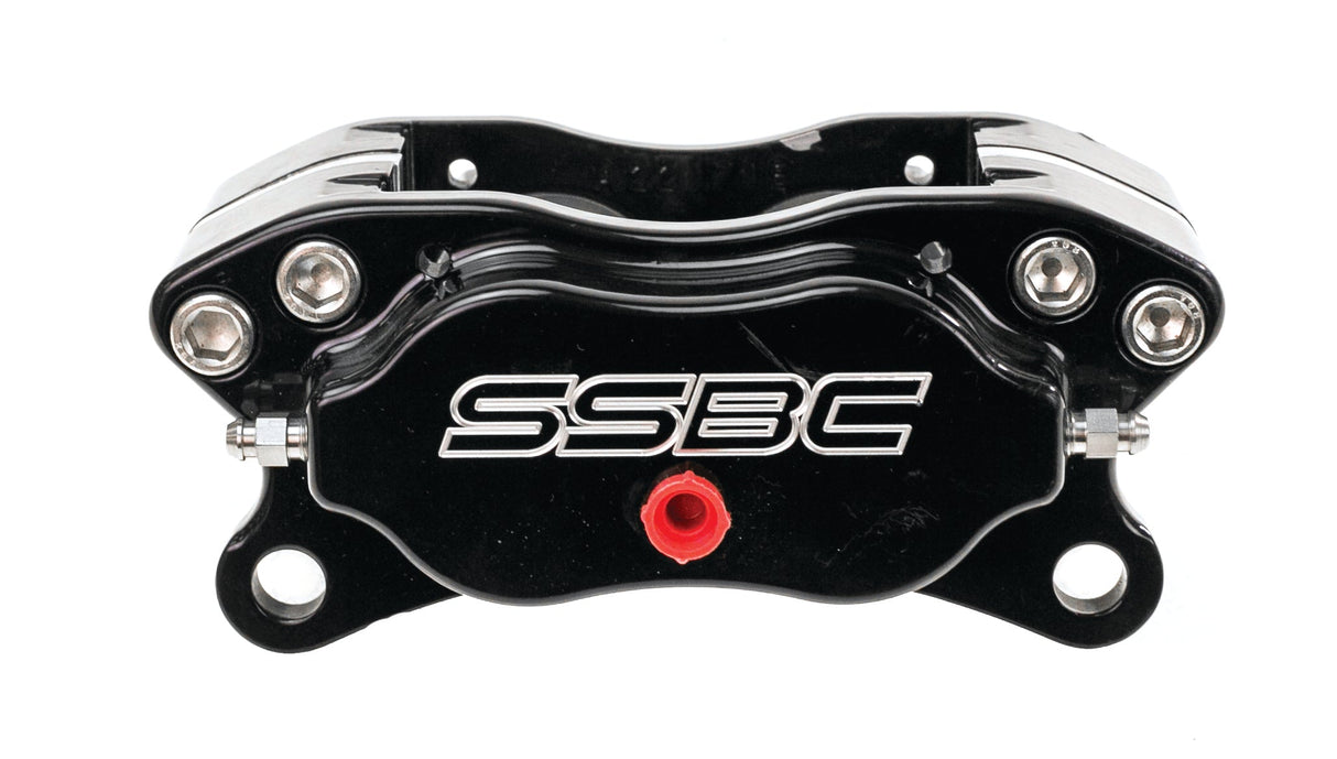 American Made Comp S 4-Piston Billet Aluminum Rear Disc Brake Kit W/DS Rotors. Black W111-36BK
