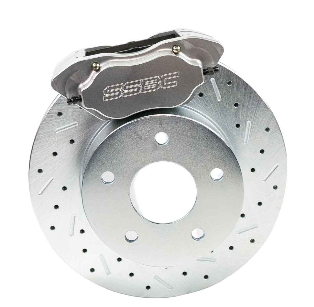 American Made Comp S 4-Piston Billet Aluminum Rear Disc Brake Kit W/DS Rotors. Clear W111-36