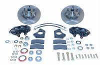 American Made 4-Piston Direct Fit Front Drum to Disc Brake Conversion Kit W/Rotors. W154