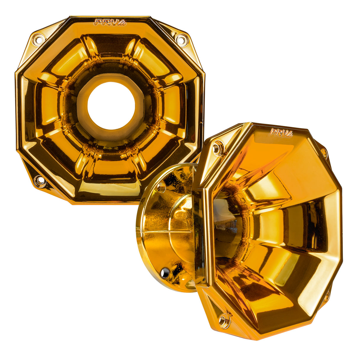 PRV Audio WGP14-50X Car Audio Horn Gold Chrome Finish