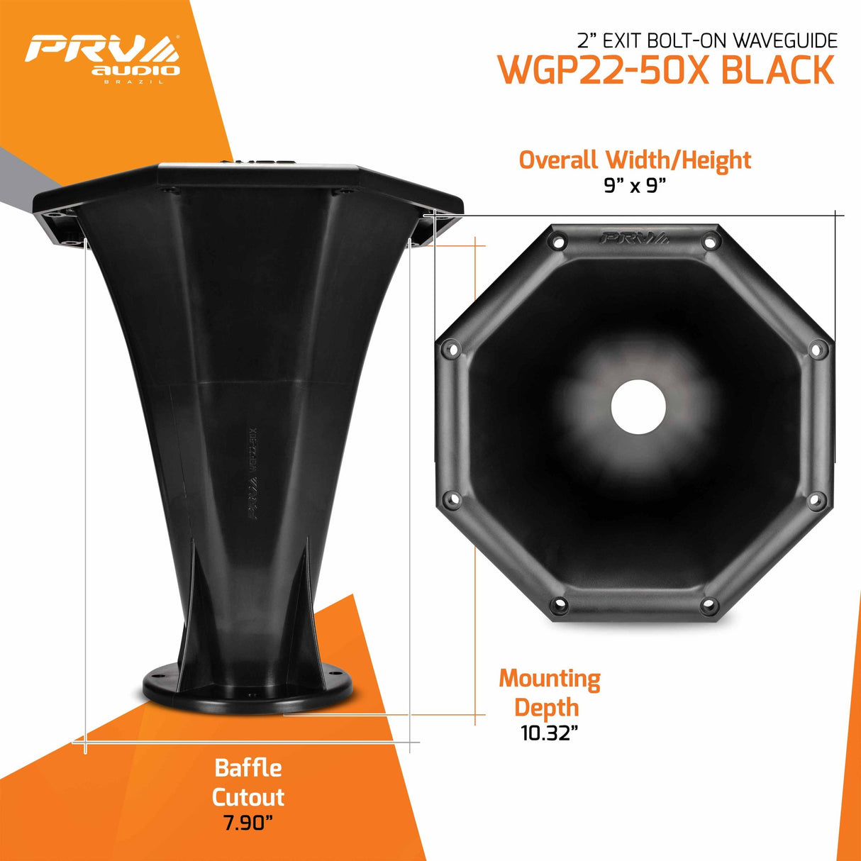 PRV WGP22-50X BLACK Waveguide PRV Audio
