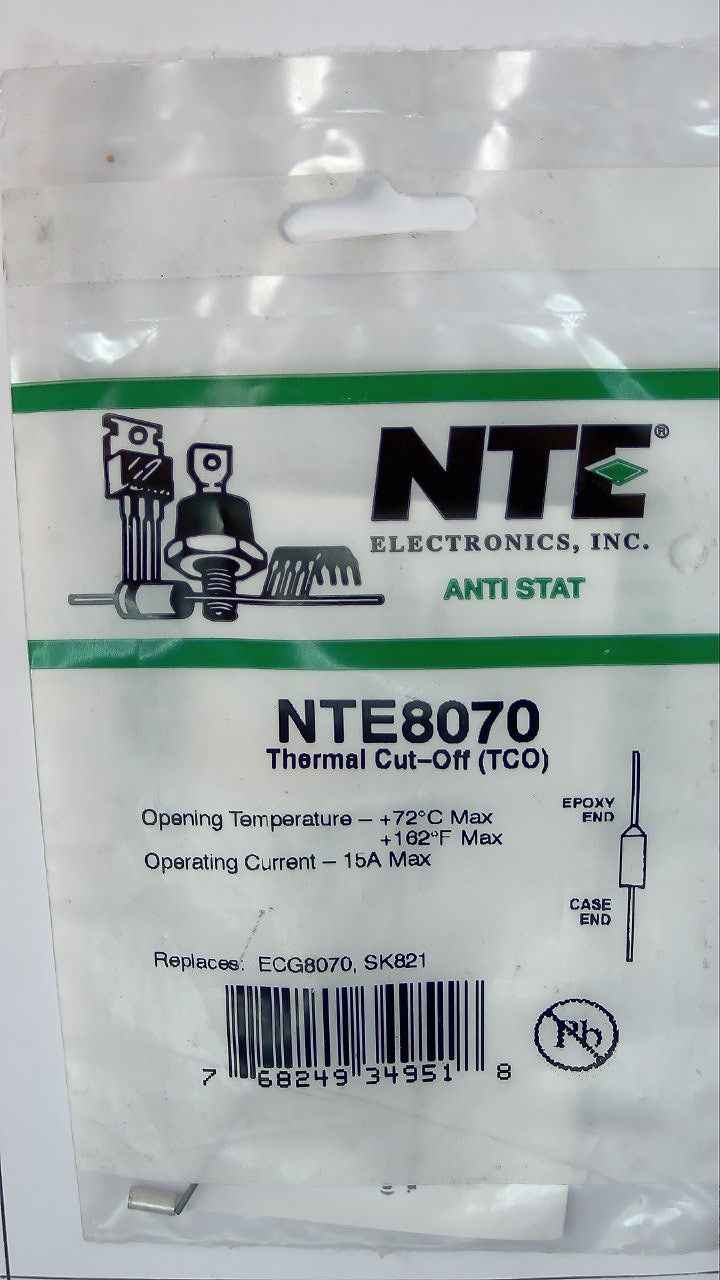NTE8070 Thermal Cut-off (TCO) NTE