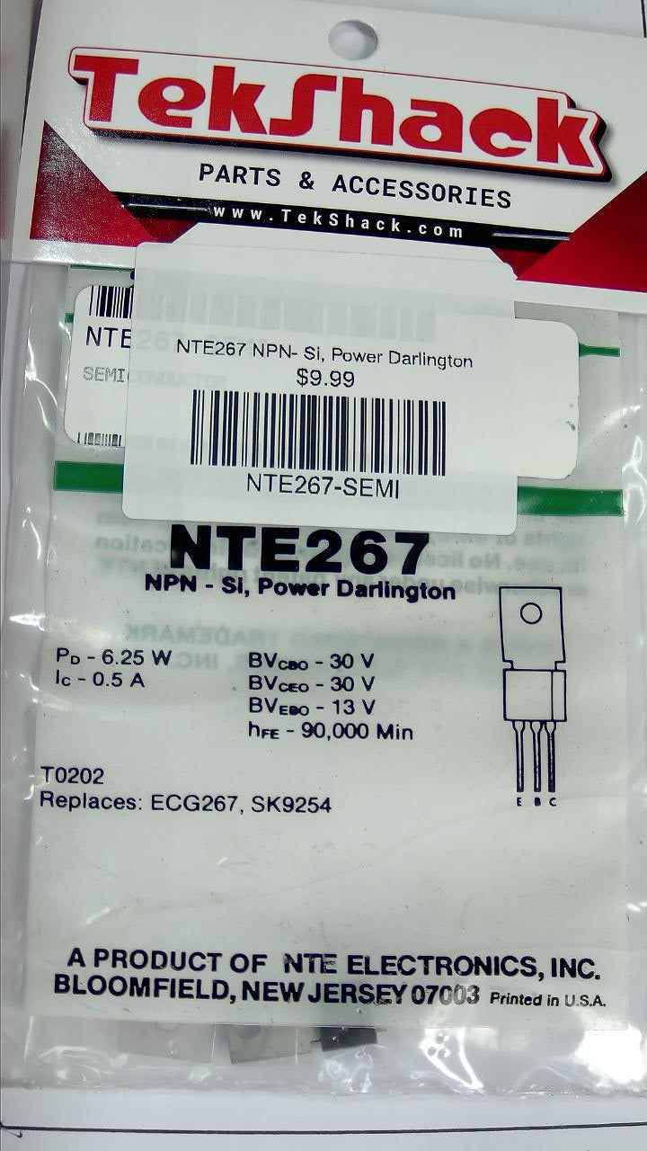 NTE267 NPN- Si, Power Darlington NTE