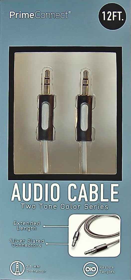 12ft Extended Length 3.5mm Audio Cable TekShack