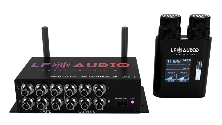 LF Audio WVC LITE 6-Channel Wireless Volume Controller - Dual Knob LF Audio