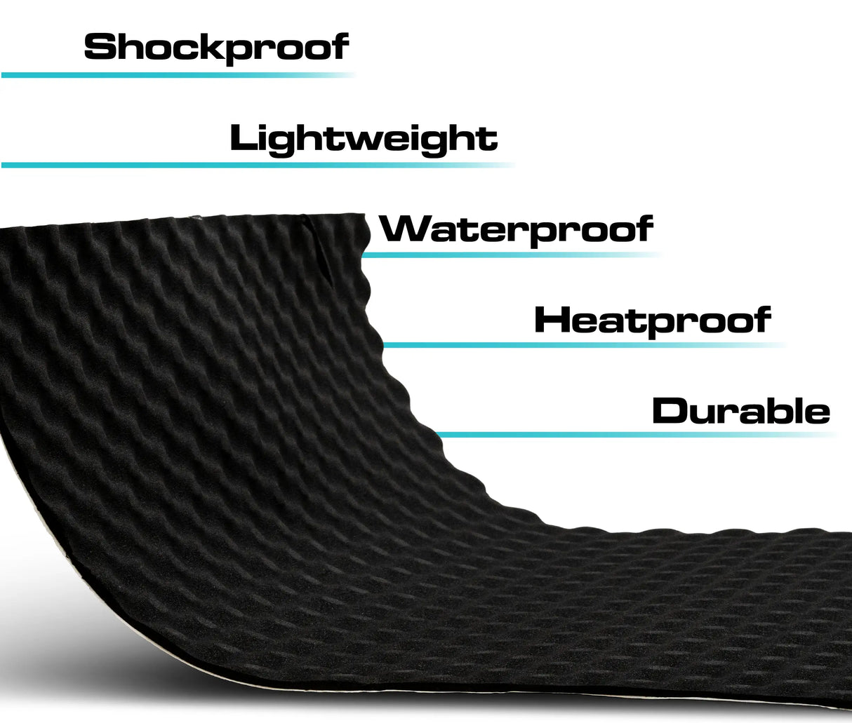 SoundSkins | Wavy Foam Sound Deadening Kit Lightweight Closed Cell Foam Mat | SSK-Wavy | 315mil/8mm, 32.3 sq ft SoundSkins Global