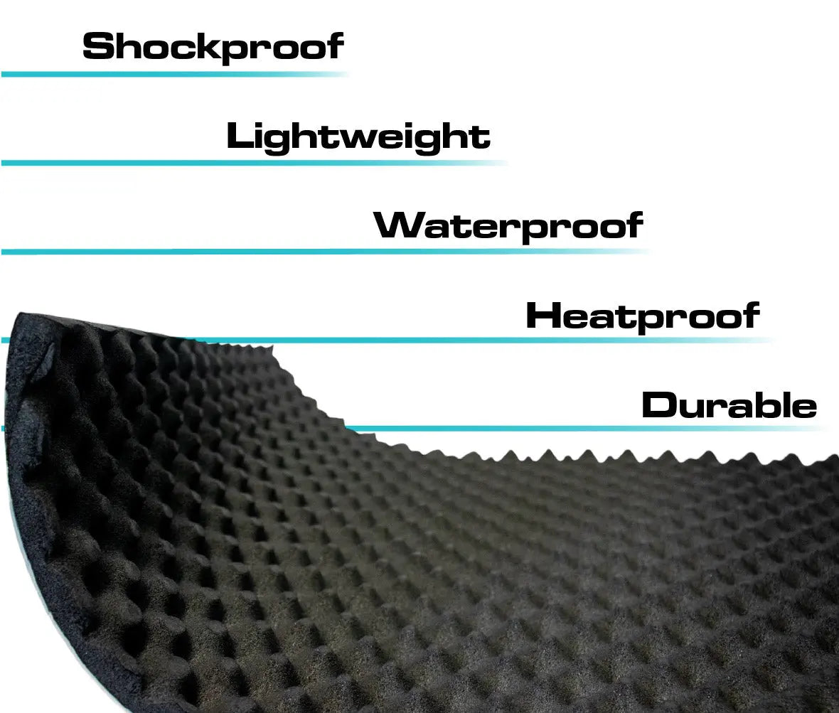 SoundSkins | Wavy PLUS Sound Deadening Lightweight Closed Cell Foam Mat | SSK-WAVYPLUS | 984 mil/25mm, 26.92 sq ft SoundSkins Global