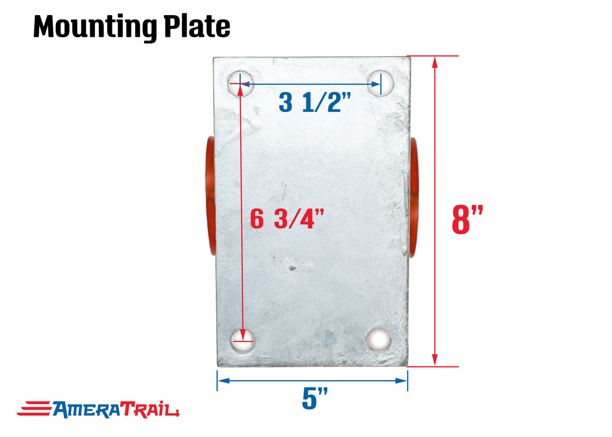 Winch and Roller Mount for Bow Stop, Heavy Duty - Includes 4" Stoltz Roller Set and Attached Bow Catch