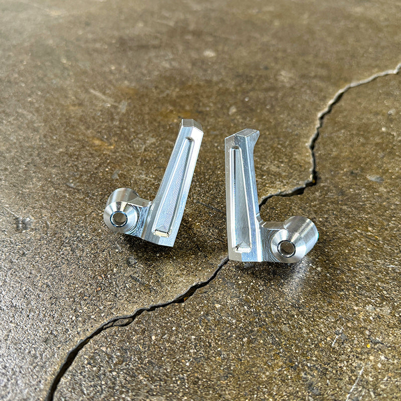 BILLET Wing Vent Window Handles - (PAIR - Left & Right) Solo Motorsports