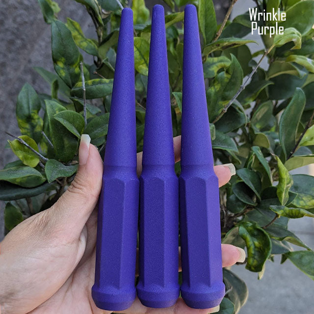 32 Pc 14x1.5 Spike Lug Nuts 6" Tall - Powder Coated - Various Colors