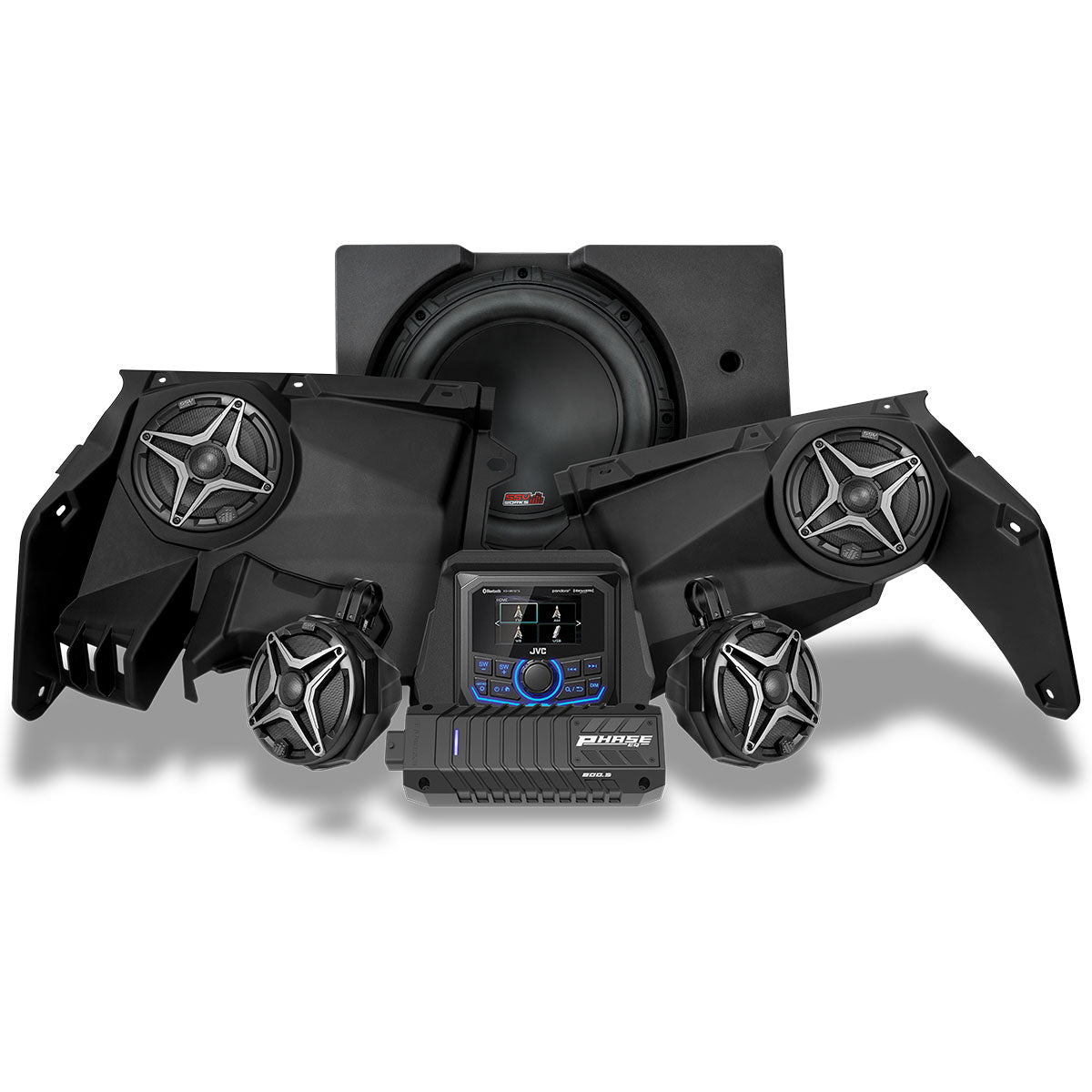 2017-2026 Can-Am® X3, Phase-4 A-Spec 5-Speaker 800watt System w/JVC