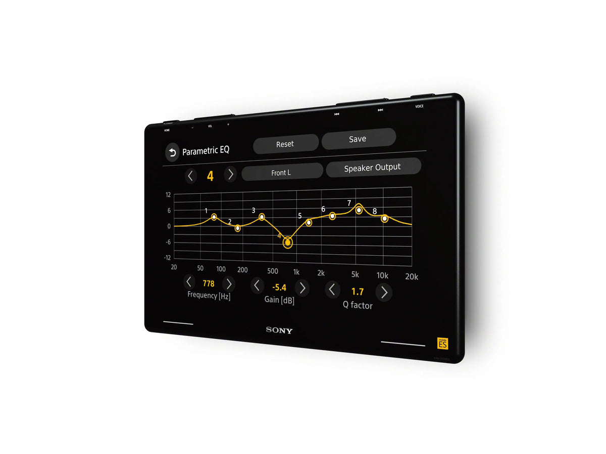 Sony XAV-9500ES — 10.1-inch Mobile ES wireless digital media receiver, angled view
