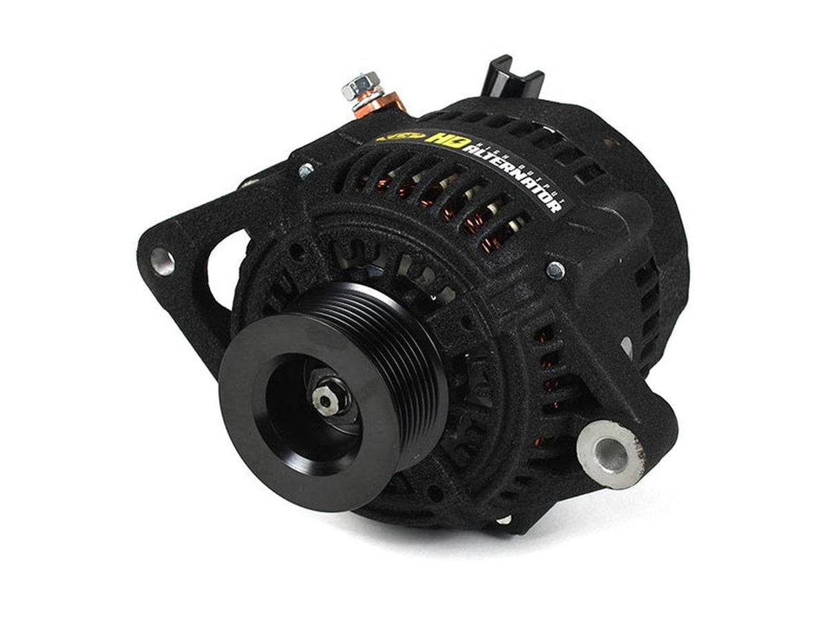 Heavy Duty High Output Alternator, Wrinkle Black, 1999-2002 Dodge Ram 5.9L Cummins XDP
