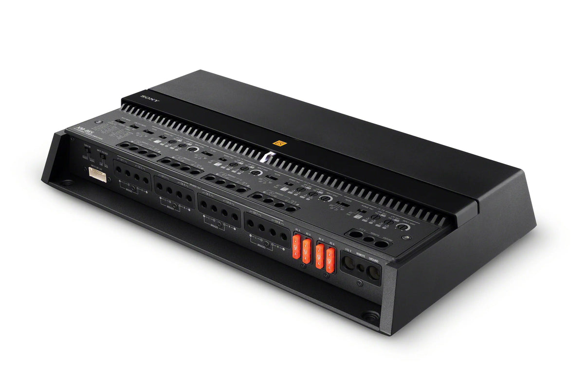 Sony Mobile ES XM-8ES — angled view with cover removed showing controls