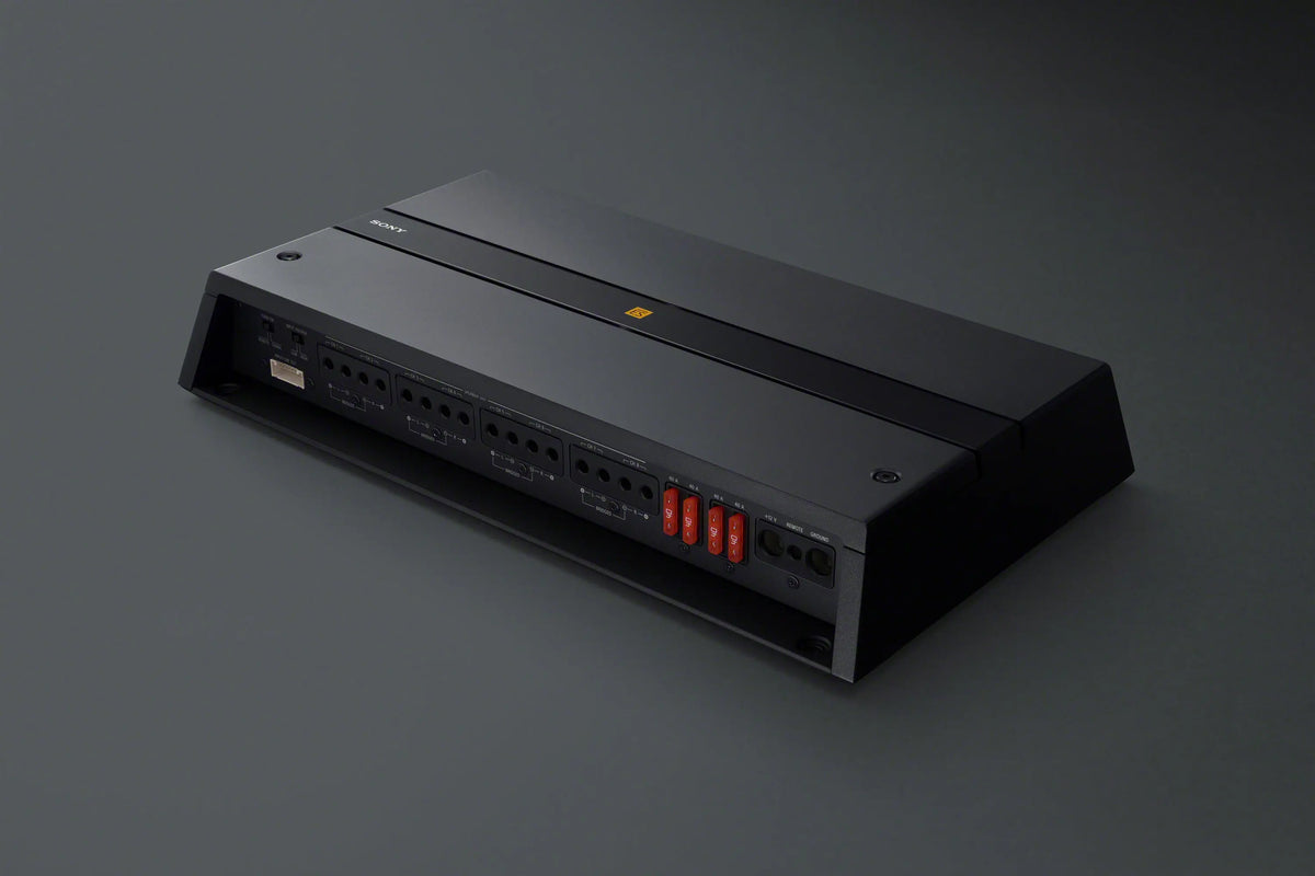 Sony Mobile ES XM-8ES — 8-channel car power amplifier, angled front view