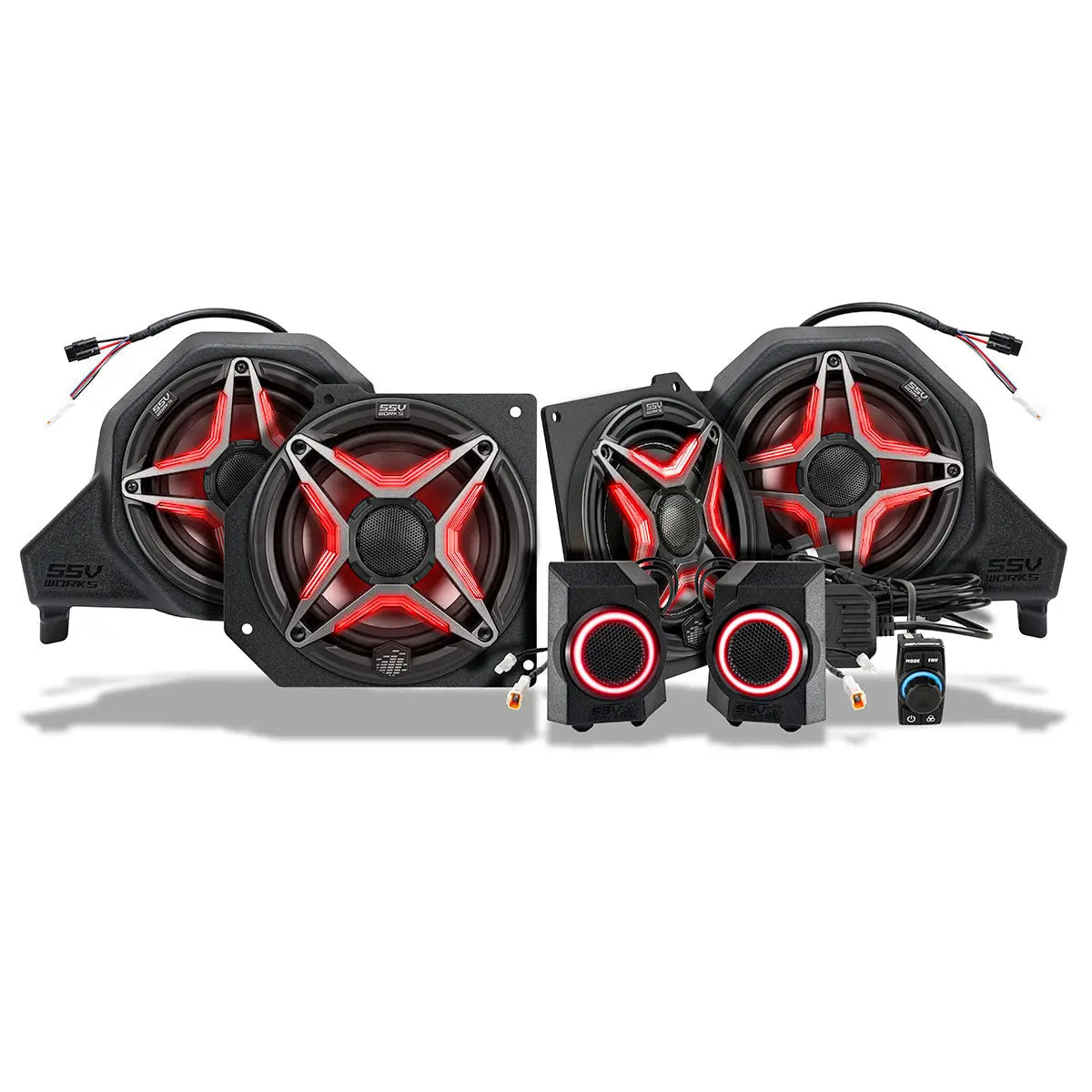 2024-2026 Polaris Xpedition 6-Speaker V-Spec Plug-&-Play Factory-Audio Upgrade Kit SSV Works