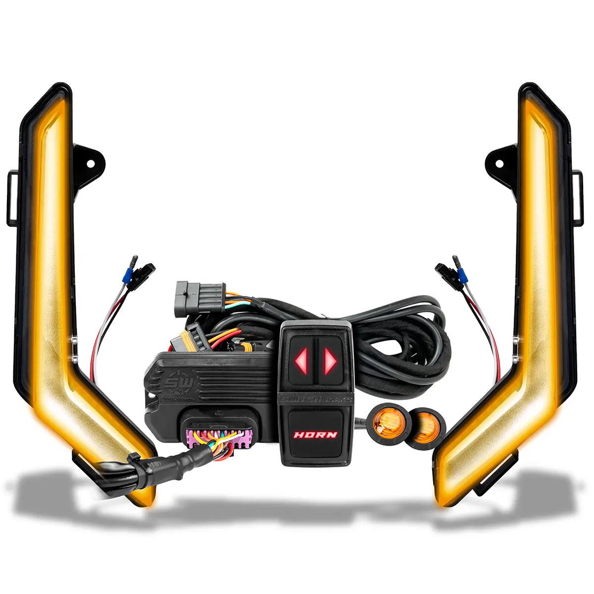Turn-Signal Plug-&-Play Kit | 2020-2026 Can-Am Defender | Front Fang Lights w/Taillight Integration SWITCH Works