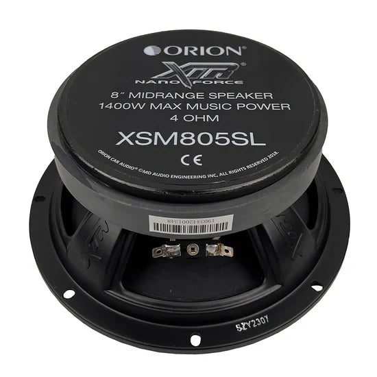 Orion XSM805SL 8" 350W RMS Slim Ultra Efficient Midrange Speakers (Pair) Orion