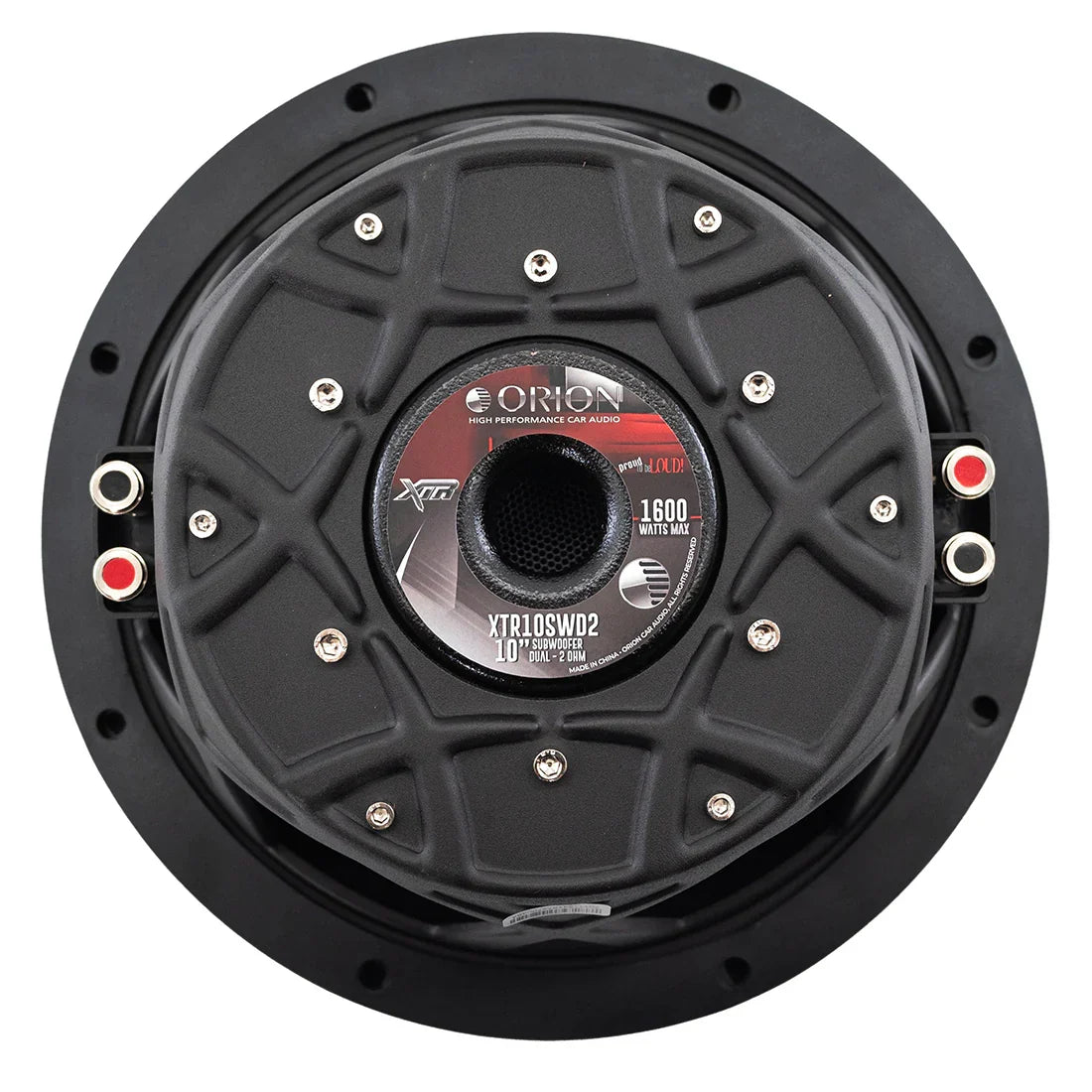 Orion XTR10SWD2 10" 400W RMS Shallow Subwoofer 2-Ohm DVC Orion