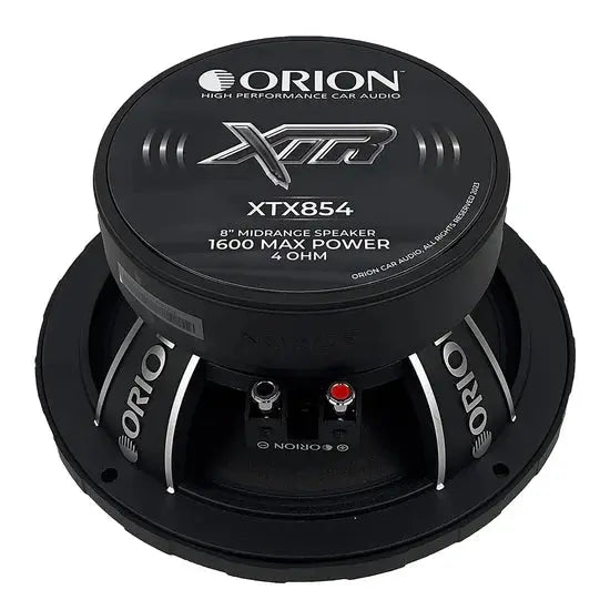 Orion XTX854 8" 400W RMS Bullet Midrange Speakers 4-Ohm (Pair)
